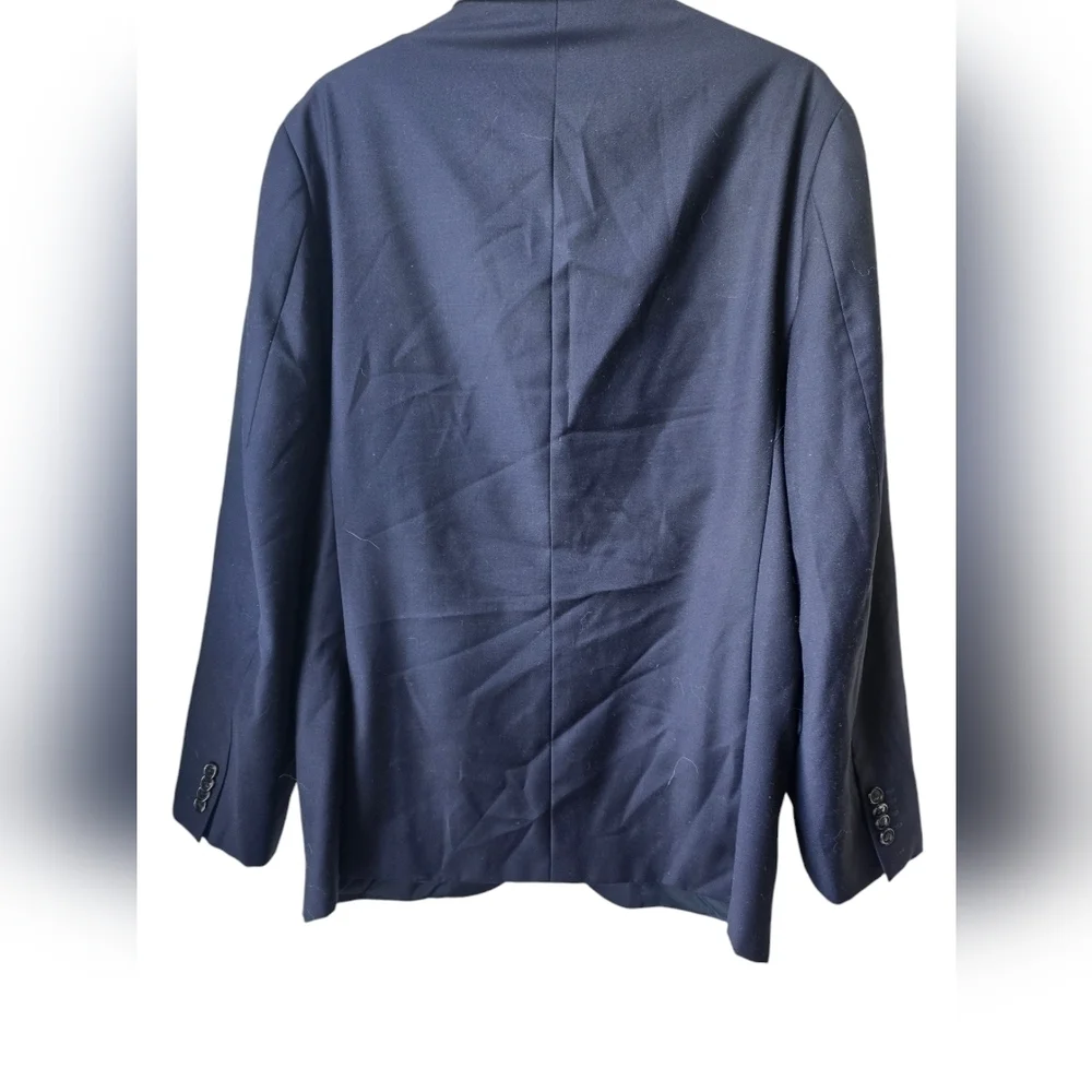 Lauren Ralph Lauren 'Black Label' SLIM FIT Blazer Jacket Mens 41R Navy Blue Wool